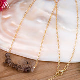 Load image into Gallery viewer, Reiki Healing Natural Crystal Necklace Irregular Chips Citrines Roses Quartz Amazonite Agates Tourmaline Stone Pendant Necklace