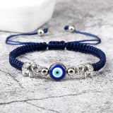Load image into Gallery viewer, Turkish Evil Eye Bracelet – Braided Red String Elephant Charm Bracelet