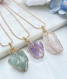 Load image into Gallery viewer, Raw Chakra Stone Pendant Necklace