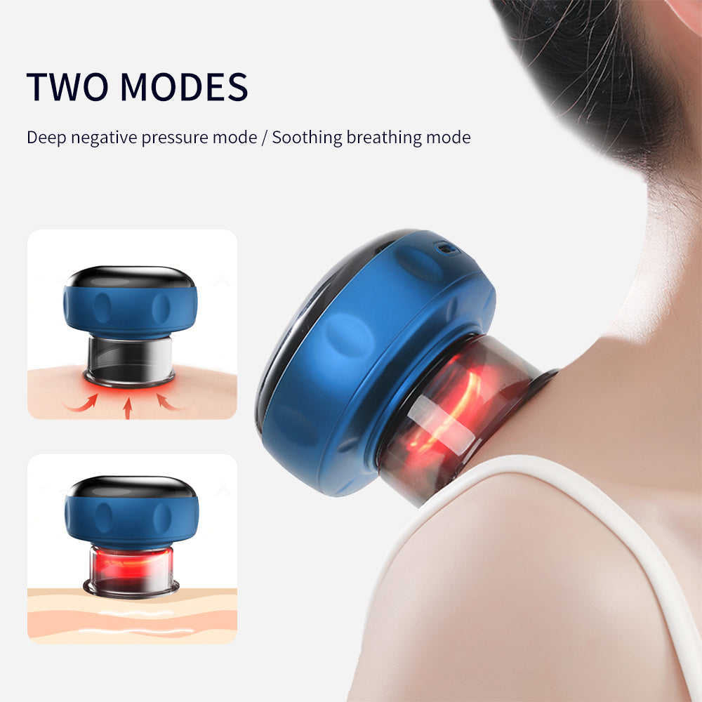 Smart Electric Cupping Therapy Massager – Vacuum Suction, Guasha Scraping & Anti-Cellulite Slimming Device with Heating