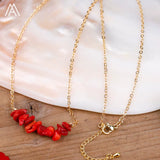 Load image into Gallery viewer, Reiki Healing Natural Crystal Necklace Irregular Chips Citrines Roses Quartz Amazonite Agates Tourmaline Stone Pendant Necklace