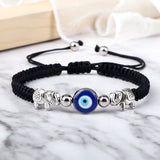 Load image into Gallery viewer, Turkish Evil Eye Bracelet – Braided Red String Elephant Charm Bracelet
