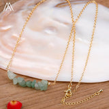 Load image into Gallery viewer, Reiki Healing Natural Crystal Necklace Irregular Chips Citrines Roses Quartz Amazonite Agates Tourmaline Stone Pendant Necklace