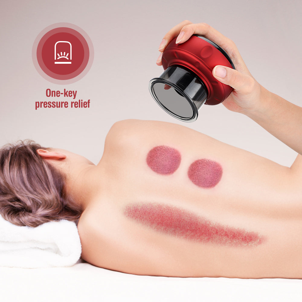Smart Electric Cupping Therapy Massager – Vacuum Suction, Guasha Scraping & Anti-Cellulite Slimming Device with Heating