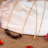 Load image into Gallery viewer, Reiki Healing Natural Crystal Necklace Irregular Chips Citrines Roses Quartz Amazonite Agates Tourmaline Stone Pendant Necklace
