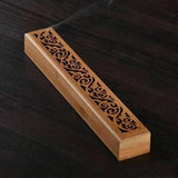 Load image into Gallery viewer, Natural Bamboo Incense Holder – Japanese Style Anti-Ash Ash Catcher
