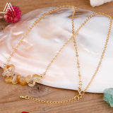 Load image into Gallery viewer, Reiki Healing Natural Crystal Necklace Irregular Chips Citrines Roses Quartz Amazonite Agates Tourmaline Stone Pendant Necklace