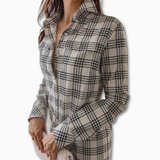Load image into Gallery viewer, Plaid Button Midi Dress