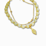 Load image into Gallery viewer, Gold Jade Bracelet
