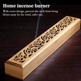 Load image into Gallery viewer, Natural Bamboo Incense Holder – Japanese Style Anti-Ash Ash Catcher