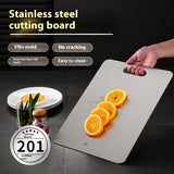 Load image into Gallery viewer, Kitchen Thickened Cutting Board Stainless Steel Cut Vegetables Meat Chopping Board Cooking Tools Anti-Mold Cutting Boards Mats