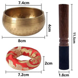 Load image into Gallery viewer, Tibetan Singing Bowl Set – Meditation &amp; Sound Healing Bowl with Cushion and Mallet