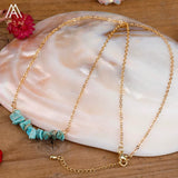 Load image into Gallery viewer, Reiki Healing Natural Crystal Necklace Irregular Chips Citrines Roses Quartz Amazonite Agates Tourmaline Stone Pendant Necklace