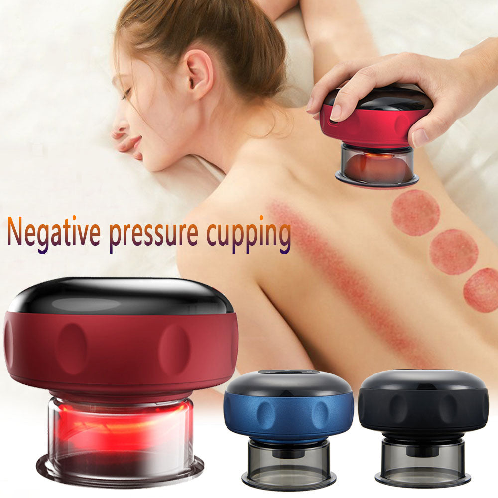 Smart Electric Cupping Therapy Massager – Vacuum Suction, Guasha Scraping & Anti-Cellulite Slimming Device with Heating