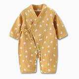 Load image into Gallery viewer, Baby Muslin Cotton Jumpsuit – Long Sleeve Romper (0–24M)