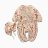 Load image into Gallery viewer, Baby Muslin Cotton Jumpsuit – Long Sleeve Romper (0–24M)