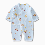 Load image into Gallery viewer, Baby Muslin Cotton Jumpsuit – Long Sleeve Romper (0–24M)